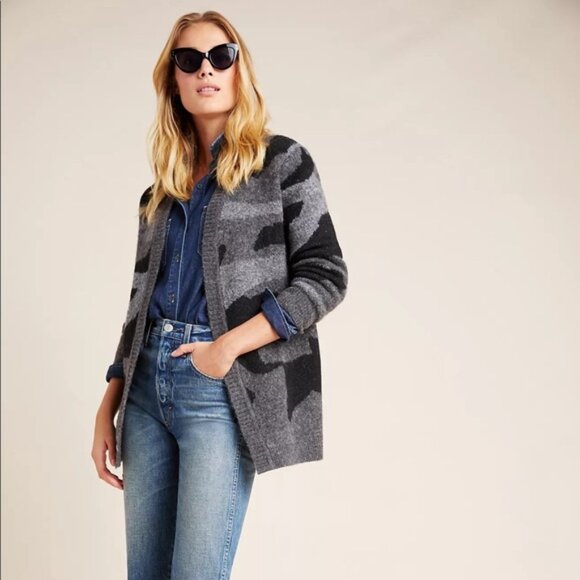 Anthropologie Moth Camo Cardigan - Picture 1 of 4